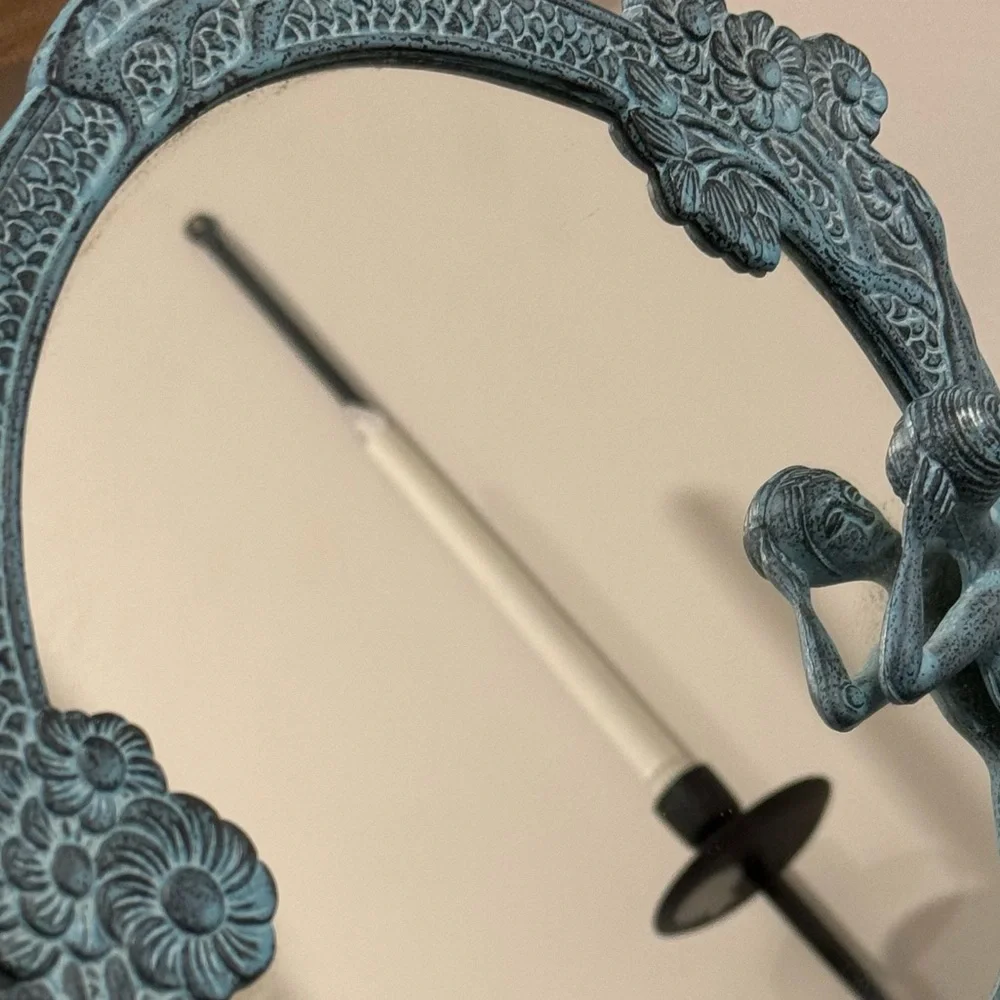 Metal | Lady of the Lake | Mirror 12”| BLUEBONNET VINTAGE